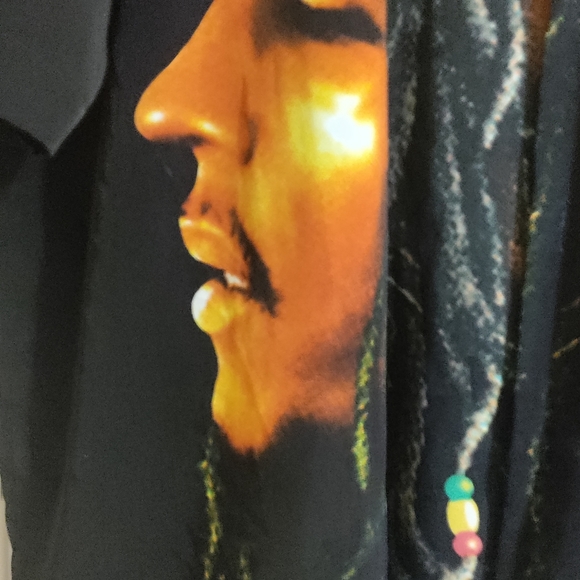 Bob Marley button down vintage 90s shirt - Picture 2 of 5